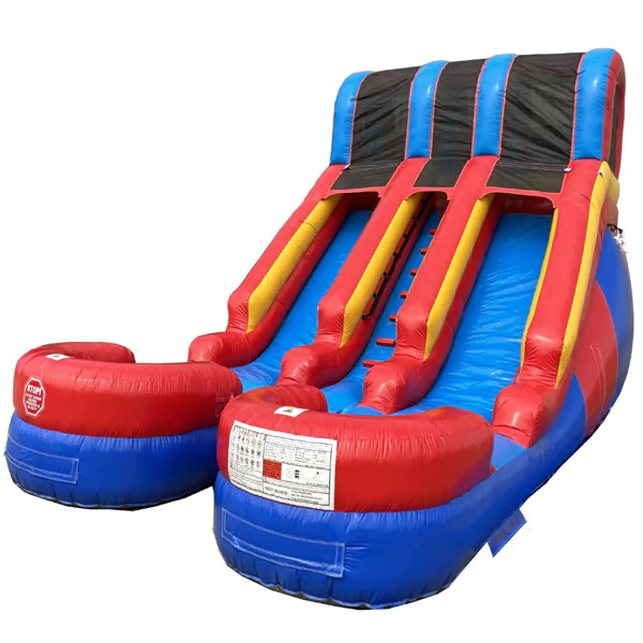 15' Lightweight Dual Lane Red & Blue Slide