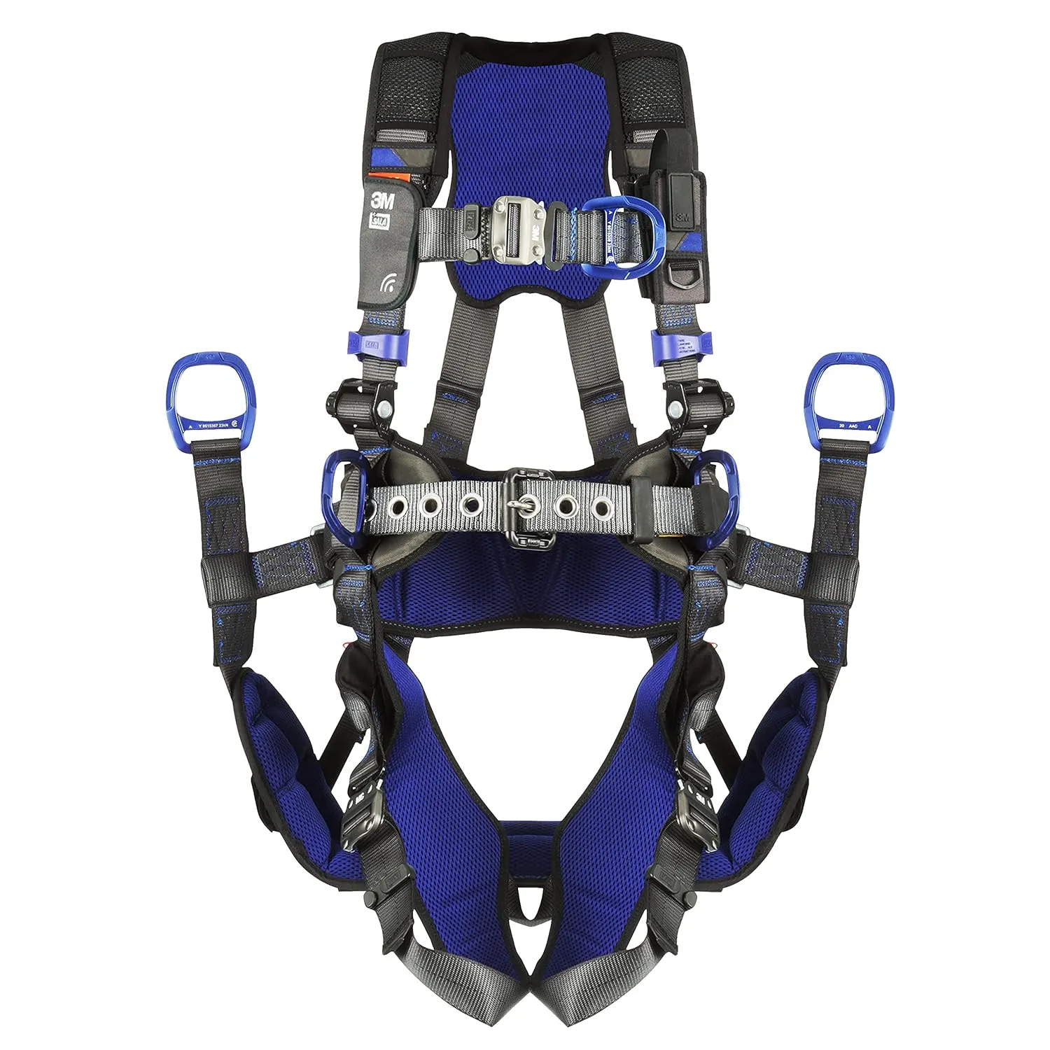 3M 1113192 DBI-SALA ExoFit X300 Comfort Tower Climbing Positioning Suspension Safety Harness, Telecommunications Fall Protection,Back,Front,Hip D-Rings,Auto-Locking Quick Connect Leg,Chest Buckles, L