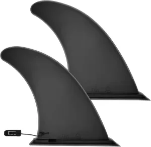 9" Paddle Board Fin Repalcement Universal, Nylon Fiberglass Reinforced, No-Tool Installation, Single Center Fin for Most Inflatable SUPs, Surfboard, Stand-up Paddleboard, Longboard