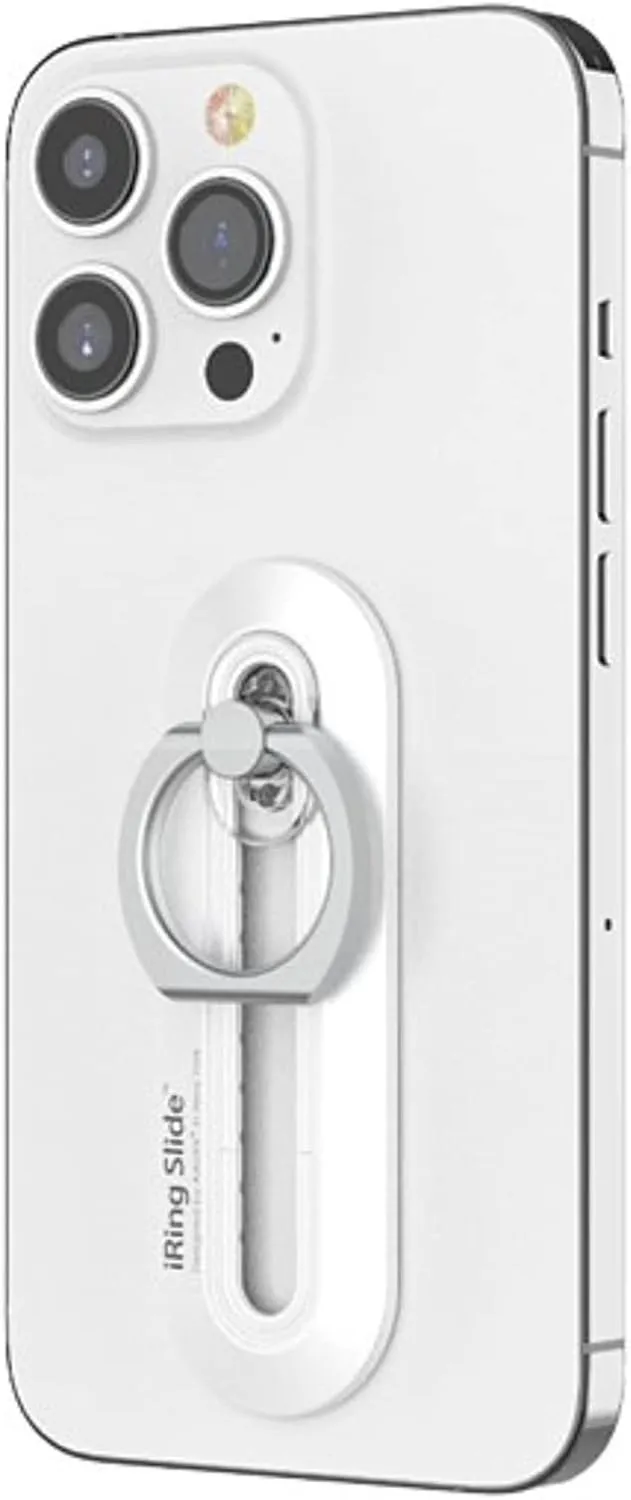 AAUXX iRing Slide Single Eyeling Slide Single Smartphone Drop Prevention, Safety Grip & Portable Stand for Wireless Charging