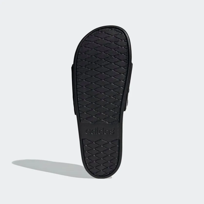 Adidas Mens Adilette Comfort Slides - Grey/Black