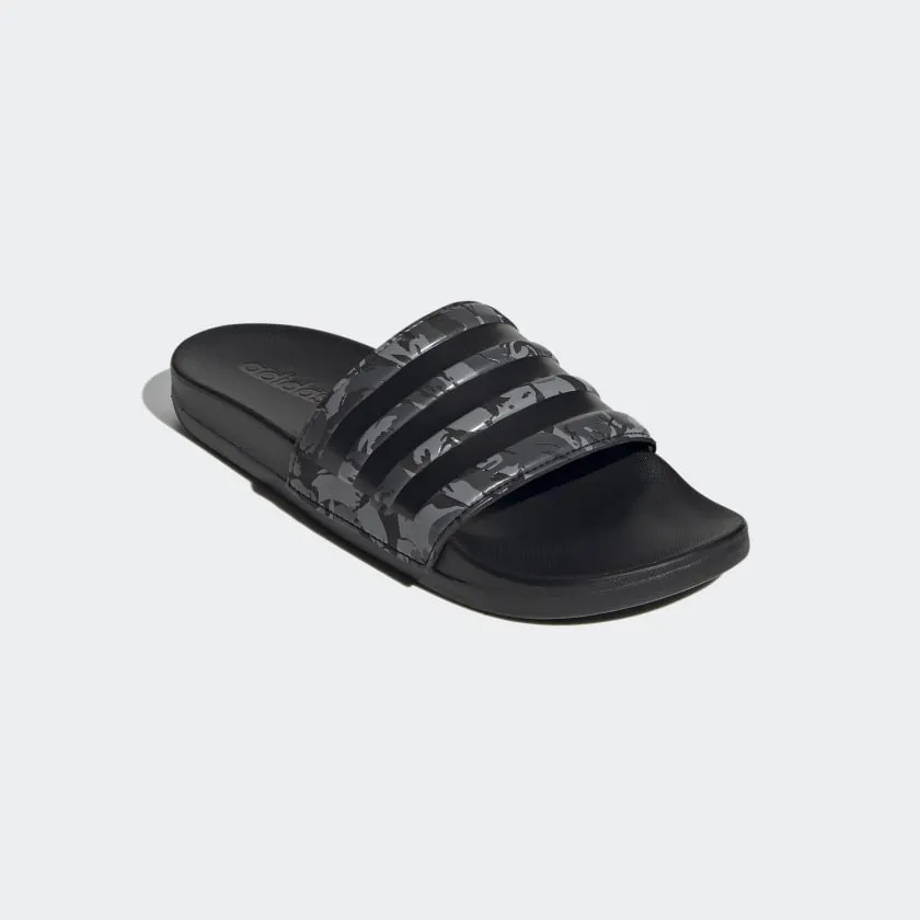 Adidas Mens Adilette Comfort Slides - Grey/Black
