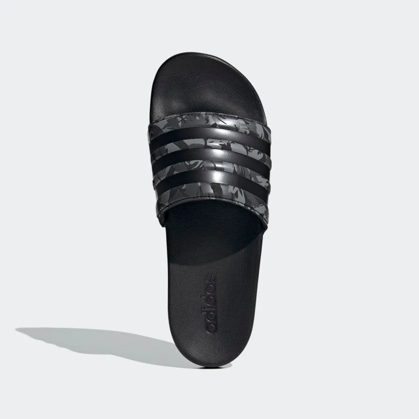 Adidas Mens Adilette Comfort Slides - Grey/Black