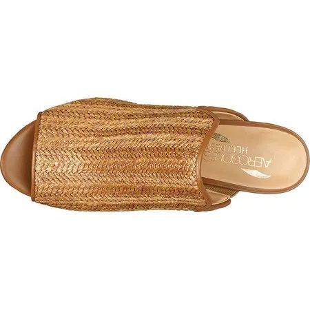 Affordable luxury Block BIRDWATCHER Dark Open Mule Trend-setting Tan Heel Women's Toe Aerosoles Mule