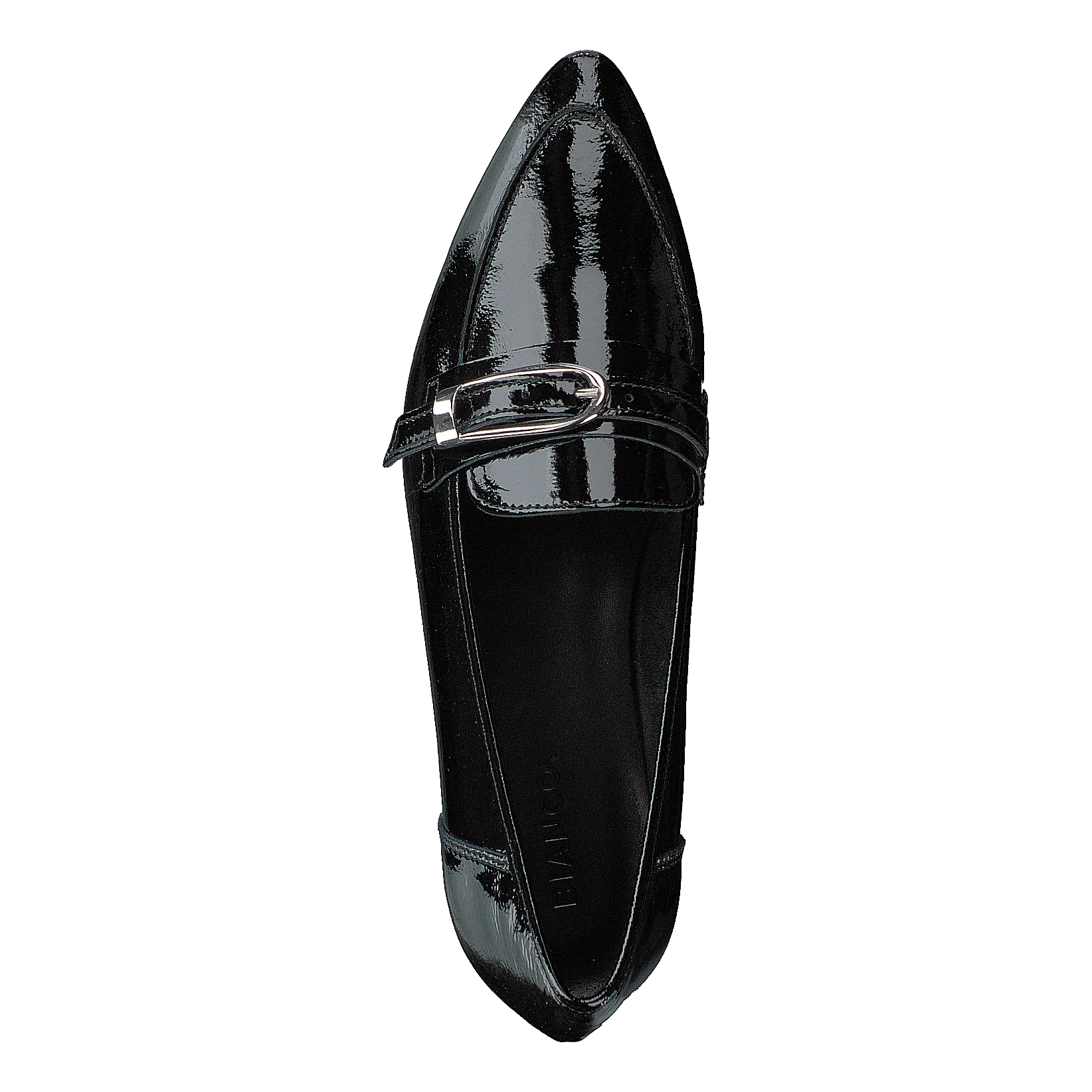 Alia Leather Buckle Loafer 103 - Black 3