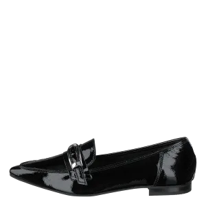 Alia Leather Buckle Loafer 103 - Black 3