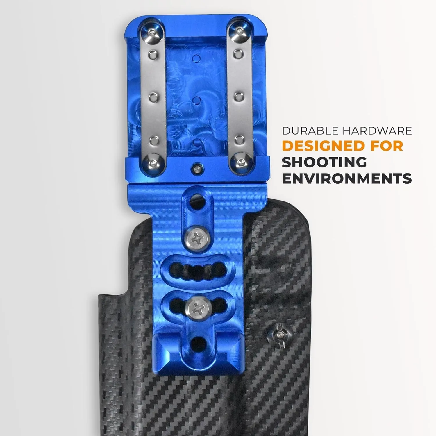 Alloy Competition Holster OWB Fits Shadow Systems MR920L Outside The Waistband Carry Gun Holster Kydex American Made OWB Aluminum Belt Attachment