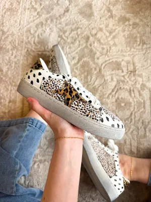 Animal Print Lace Up Sneakers