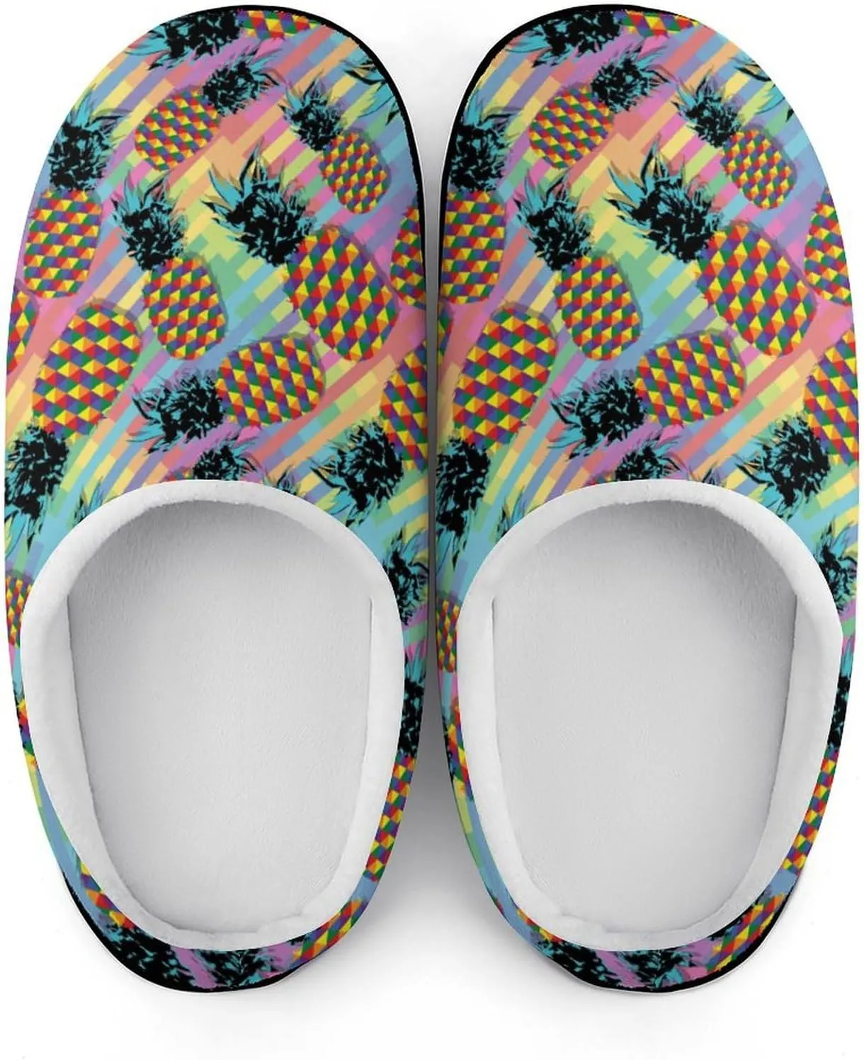Anime Cactus Clog Slippers For Men Warm House Slippers Women Cotton Slippers Soft Bedroom Slip-On Shoes Indoor Outdoor