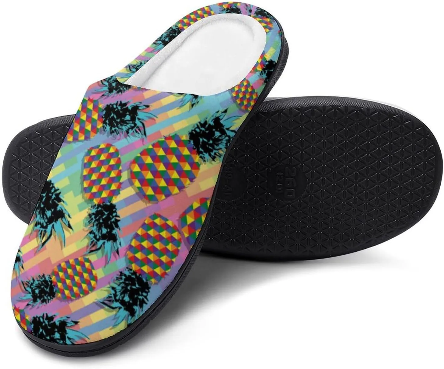 Anime Cactus Clog Slippers For Men Warm House Slippers Women Cotton Slippers Soft Bedroom Slip-On Shoes Indoor Outdoor