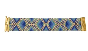 Aztec skies peyote bracelet
