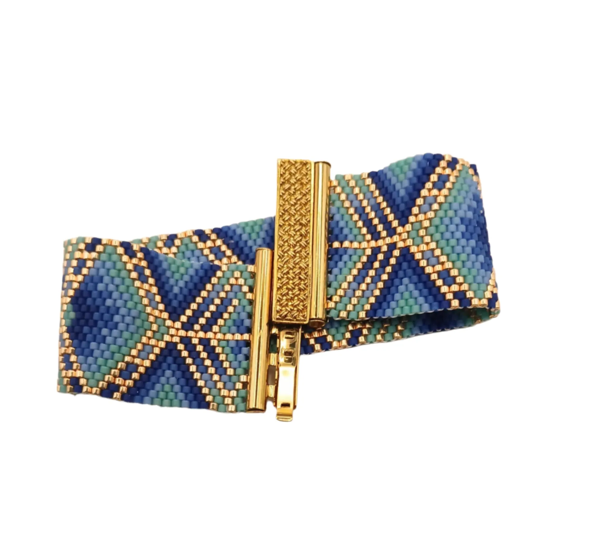 Aztec skies peyote bracelet