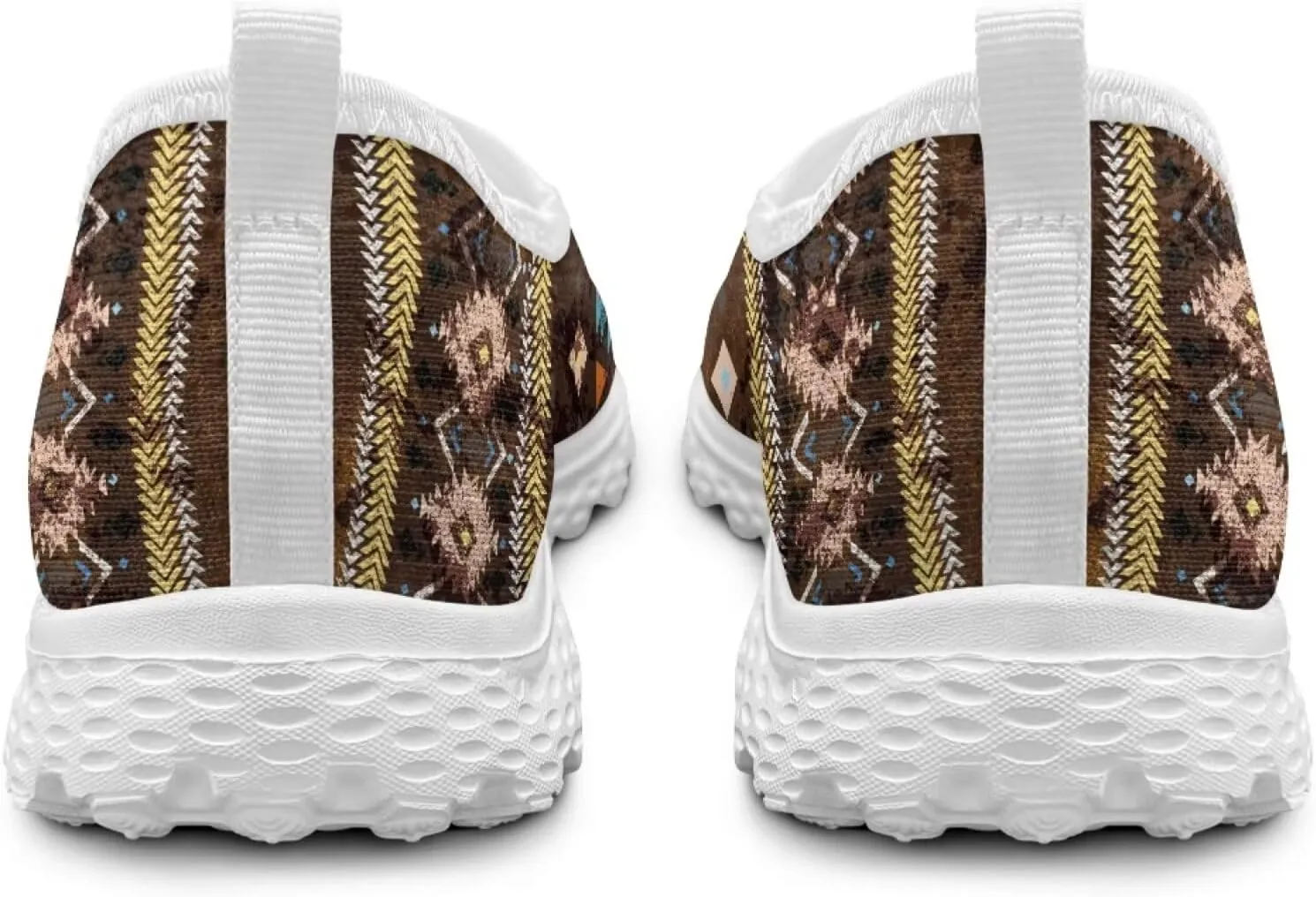 Aztec Tribal Women Casual Sneakers Slip On Walking Shoes Indoor Outdoor Breathable Footwear
