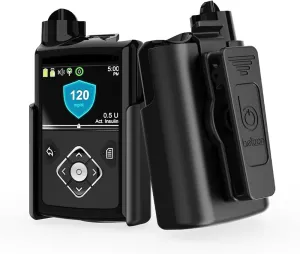 BELTRON Case with Belt Clip for Medtronic MiniMed 780G 770G 670G 630G 640G Insulin Pump (Strong & Durable Rotating Clip Case) - Black