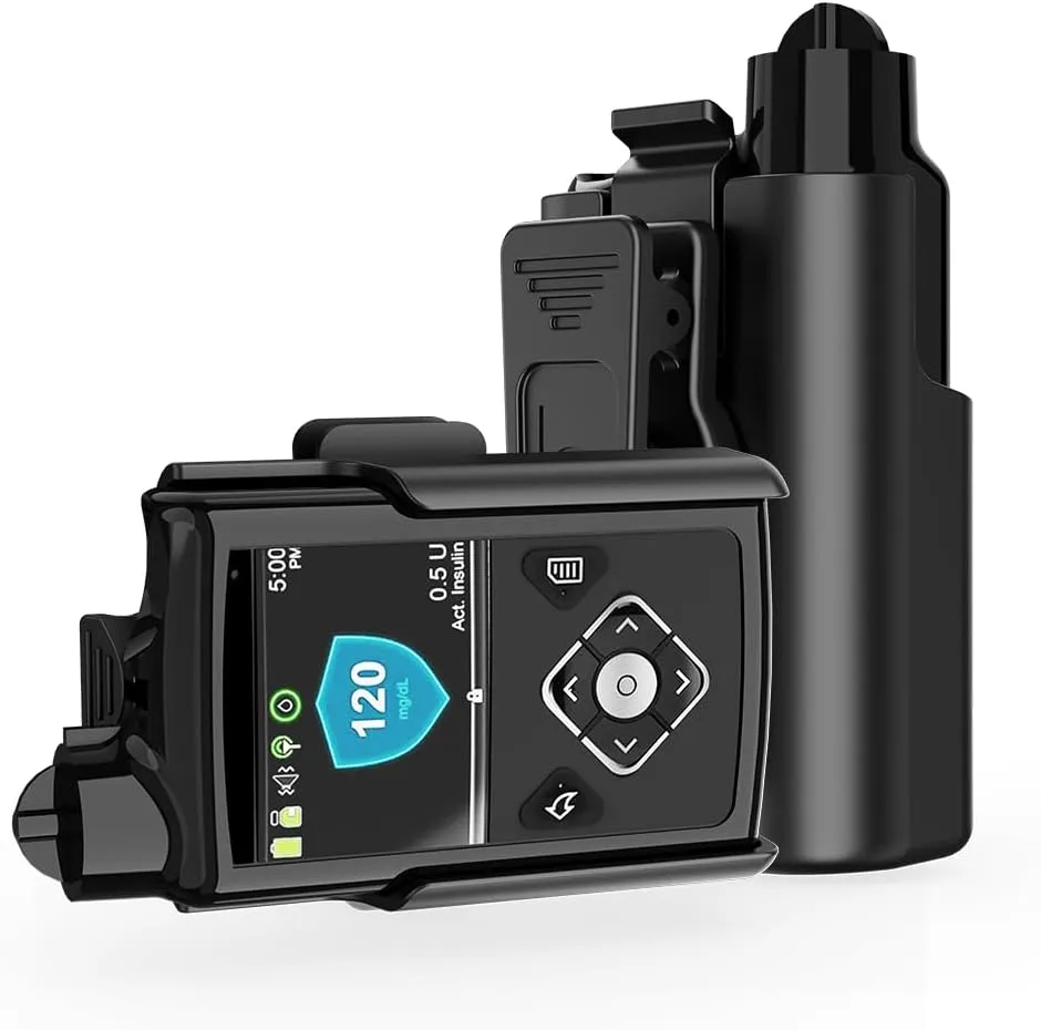 BELTRON Case with Belt Clip for Medtronic MiniMed 780G 770G 670G 630G 640G Insulin Pump (Strong & Durable Rotating Clip Case) - Black