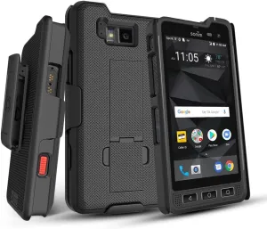 BELTRON Sonim XP8 Case with Clip, Heavy Duty Case with Swivel Belt Clip for Sonim XP8 (AT&T FirstNet Sprint XP8800) Features: Secure Fit & Built-in Kickstand (Black) Supports 2.25" Duty Belt