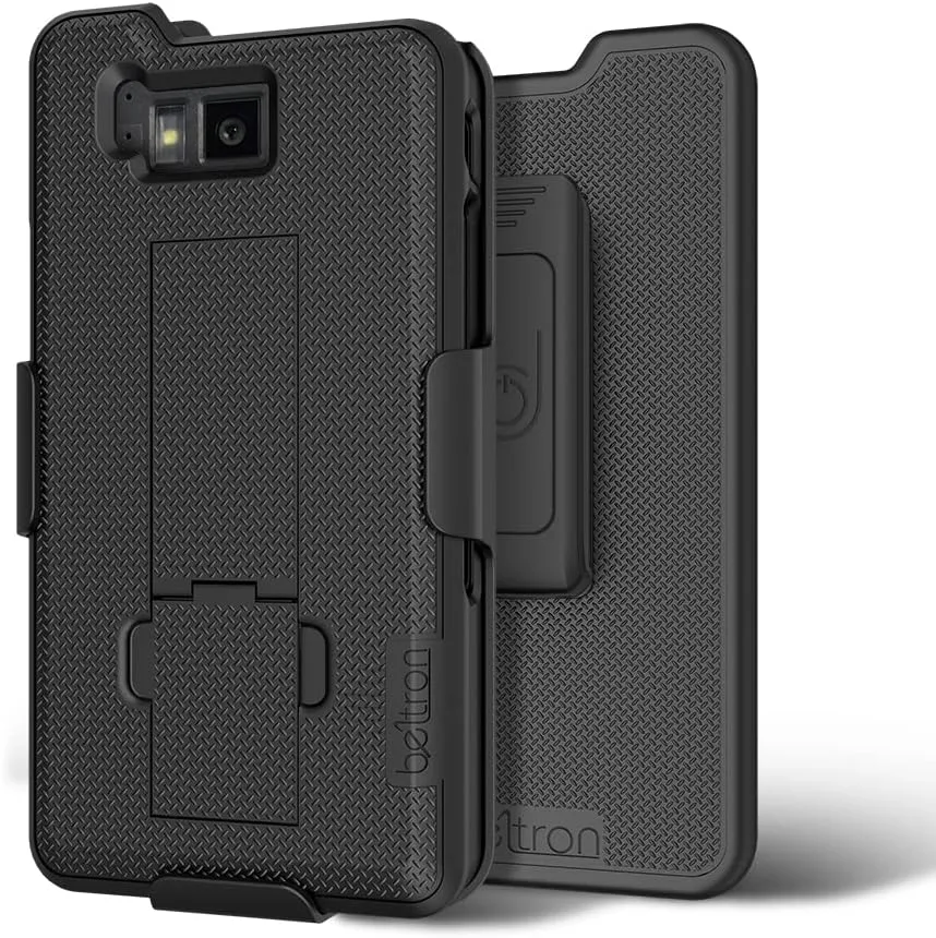 BELTRON Sonim XP8 Case with Clip, Heavy Duty Case with Swivel Belt Clip for Sonim XP8 (AT&T FirstNet Sprint XP8800) Features: Secure Fit & Built-in Kickstand (Black) Supports 2.25" Duty Belt