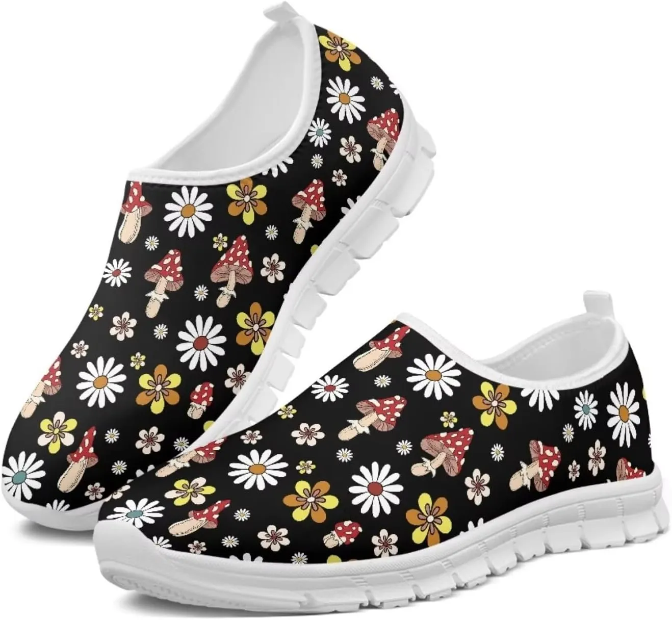 BIGCARJOB Sneaker for Women Slip-on Walking Shoes Road Running Shoes Comfortable Athletic Sock Shoes