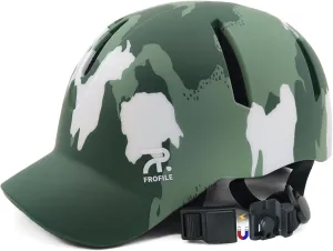 Bike Helmet for Adult Men & Women - Magnetic Buckle, Baseball Cap Style Bicycle Helmet with Visor