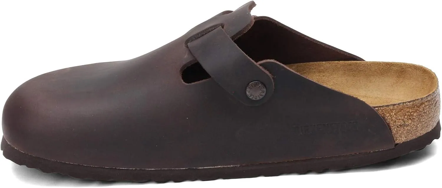 Birkenstock Boston Bs Men's Large Elegant Pin Buckle Clog Sandals