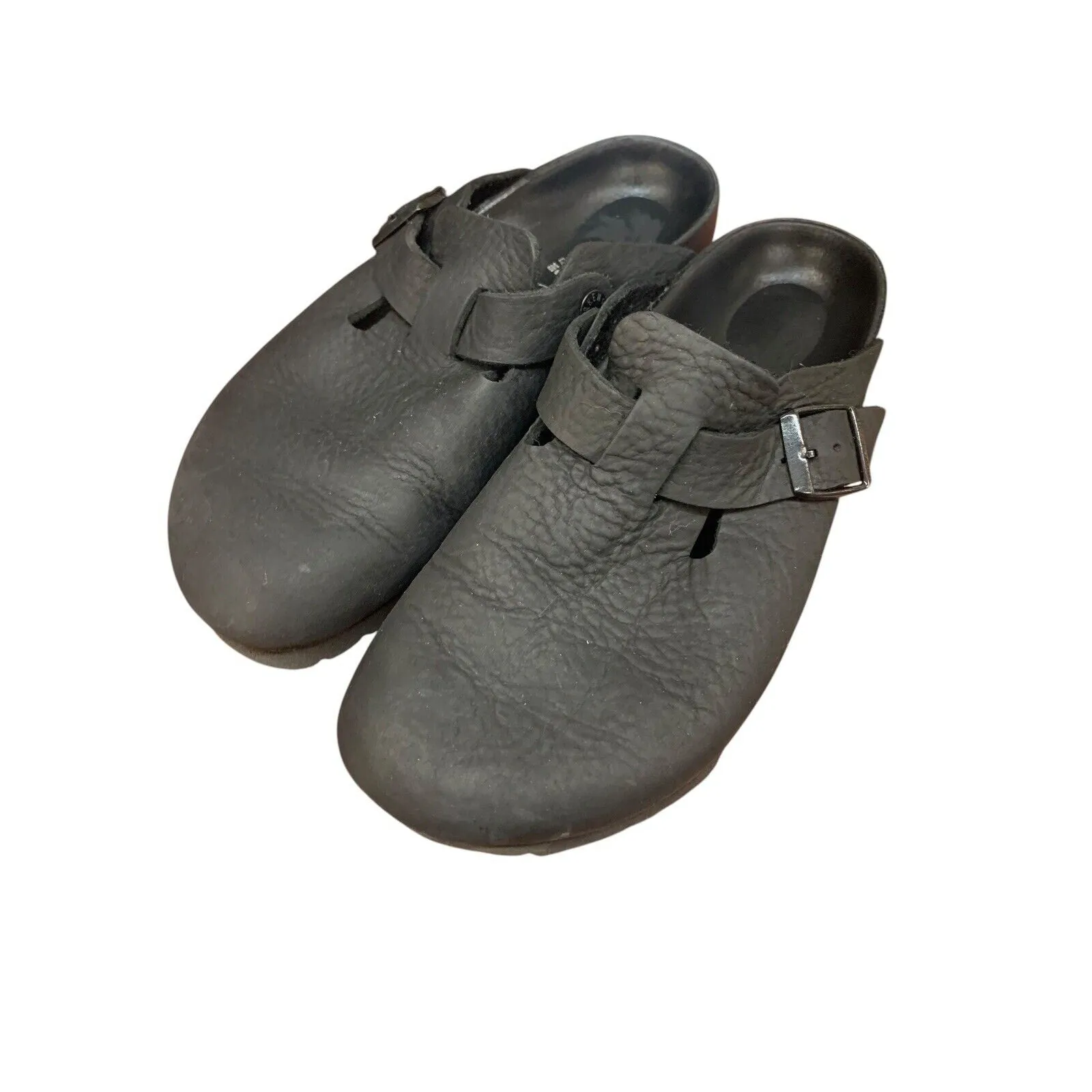 Birkenstock Boston Exquisite Women's Size 7US 38 EU Black Leather Clog Narrow