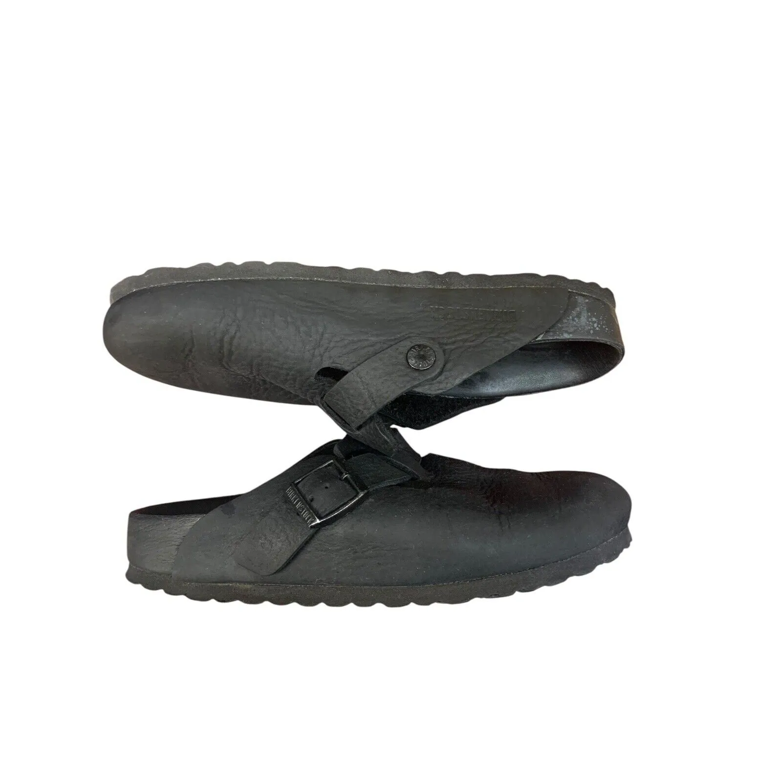 Birkenstock Boston Exquisite Women's Size 7US 38 EU Black Leather Clog Narrow