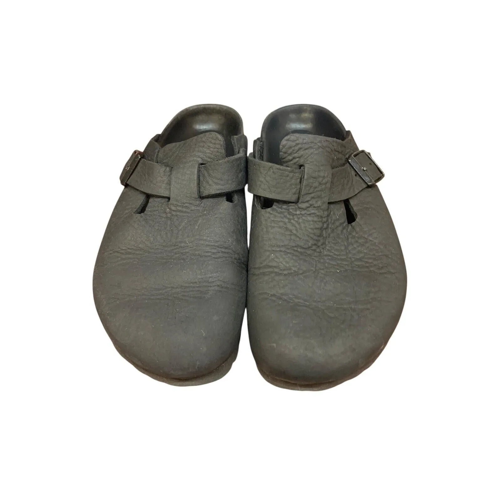 Birkenstock Boston Exquisite Women's Size 7US 38 EU Black Leather Clog Narrow