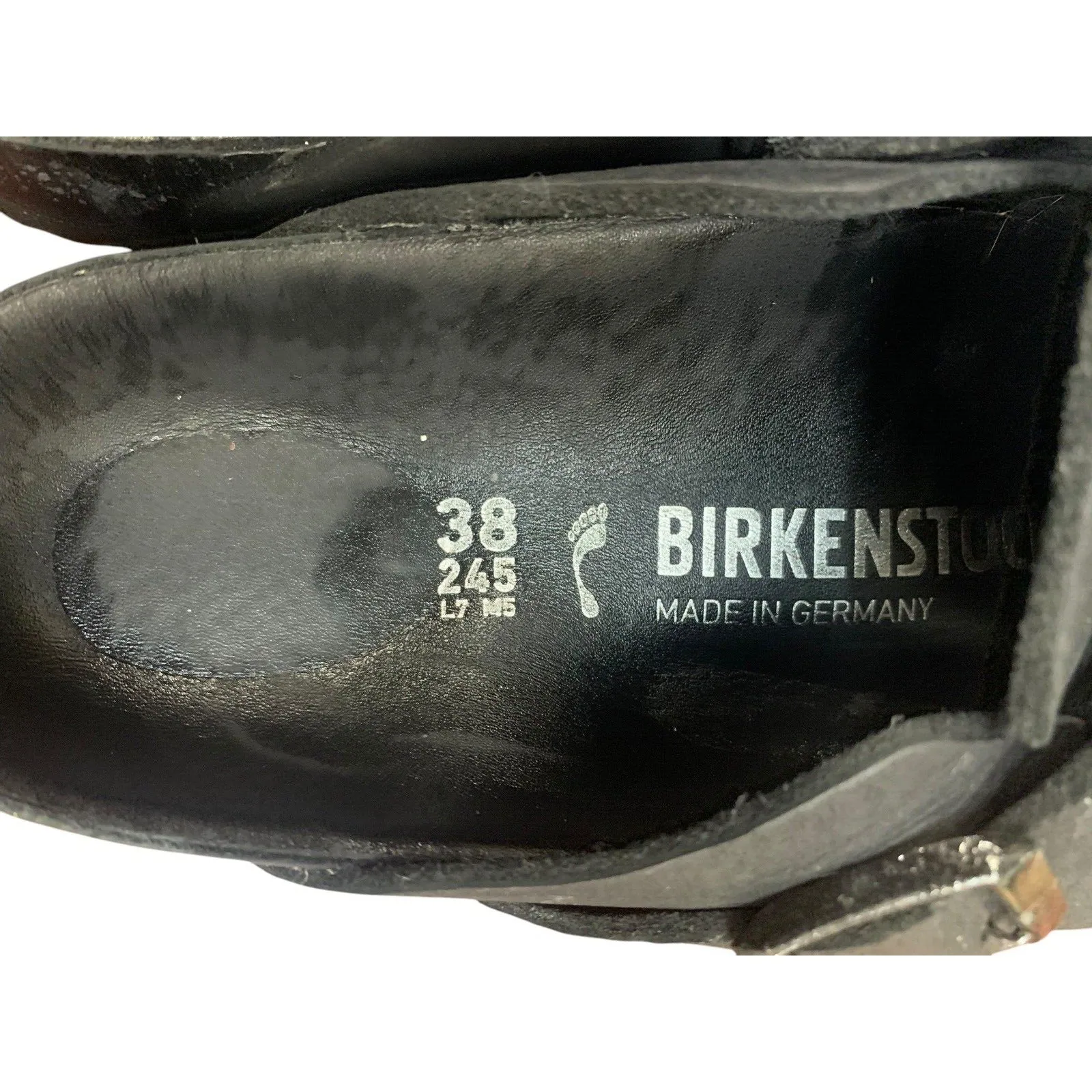 Birkenstock Boston Exquisite Women's Size 7US 38 EU Black Leather Clog Narrow