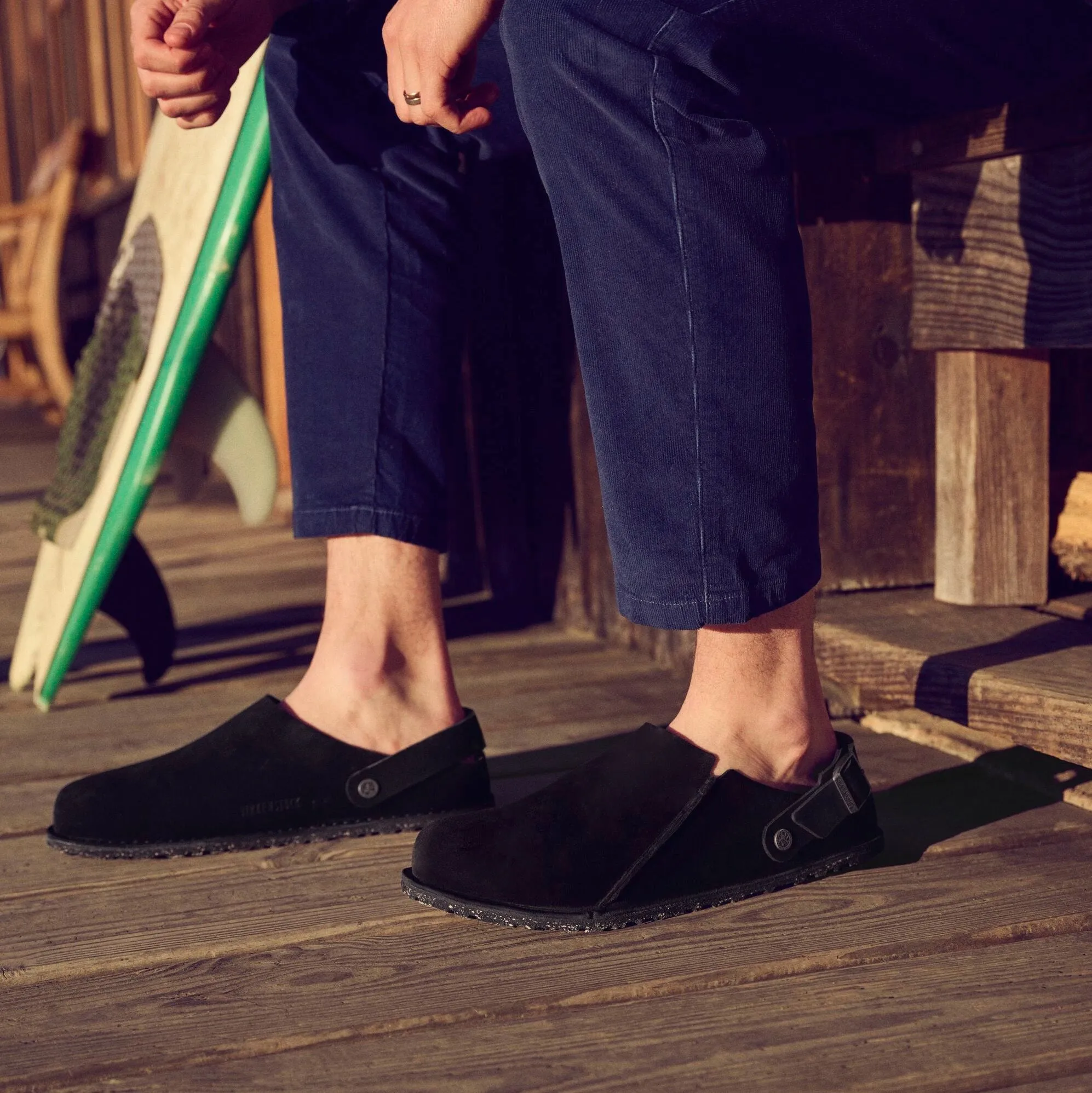 Birkenstock Lutry black suede