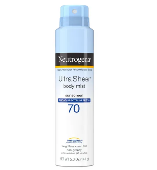 Body 5 Oz State-of-the-art Spectrum Flawless 70, Ultra SPF Sunscreen Sheer® Mist Broad Neutrogena®