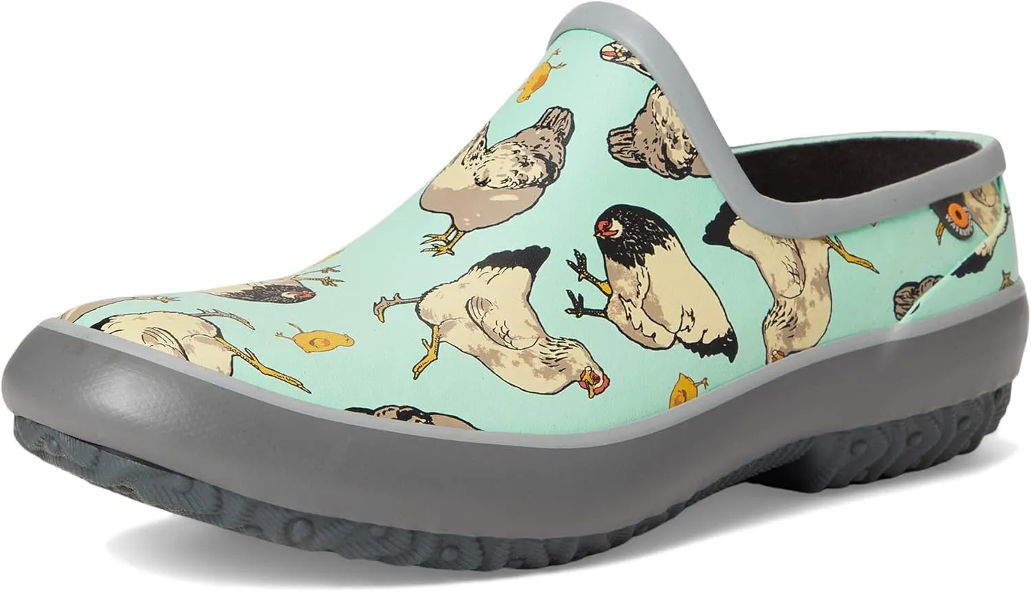BOGS Women's Patch Clog Chickens Rain Boot