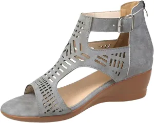 Born Shoes for Women Sandals Toe Ladies For Women Wedges Fashion Out Shoes Hollow Sandals Peep Women Shoes Heels Sandals