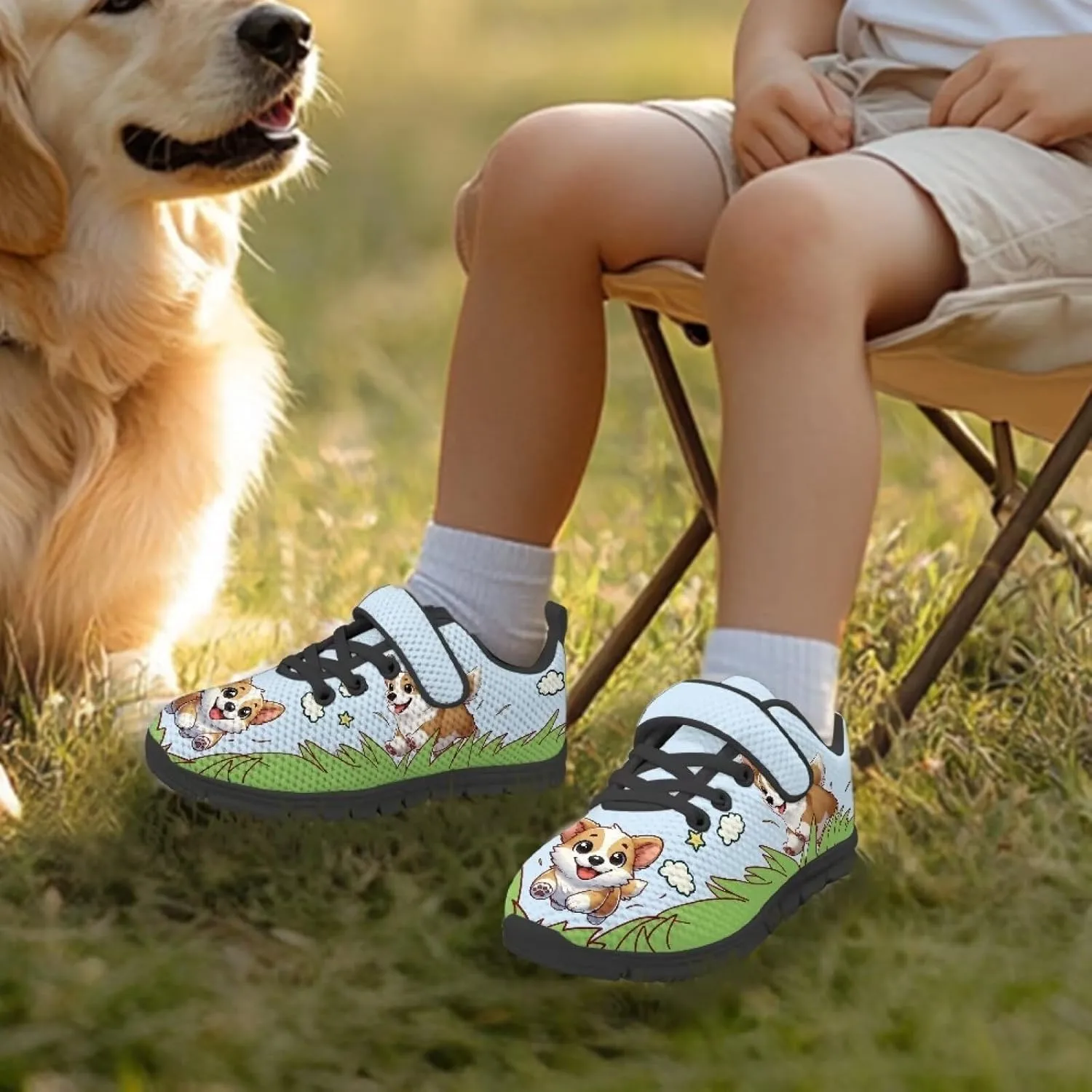 Boys Girls Lightweight Sports Sneakers Kids Animal Running Shoes Breathable Comfort Walking Shoes with One Strap US 11-15