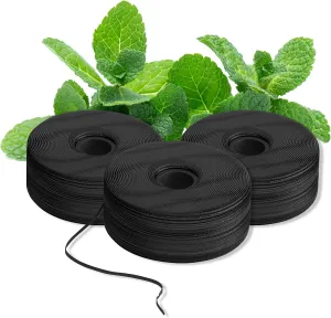 BURST Expanding Dental Floss Refills (32 Yards/3 Pack) | Mint Eucalyptus Aroma Bobbins | Woven | Stain-Absorbing | Vegan | Paraben, BPA & Cruelty-Free
