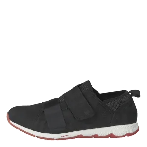 Cesky Strap Slip On Black Nubuck