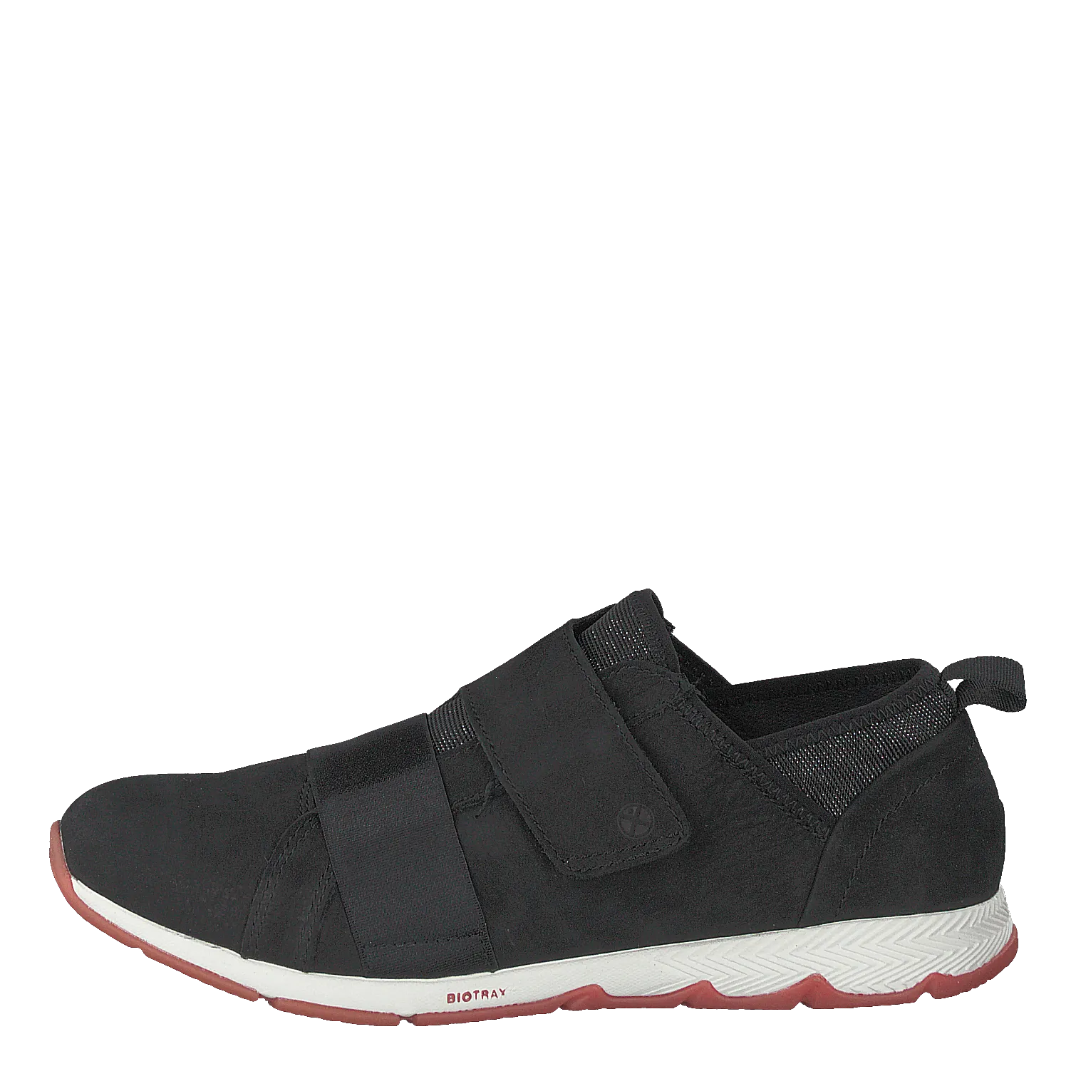 Cesky Strap Slip On Black Nubuck