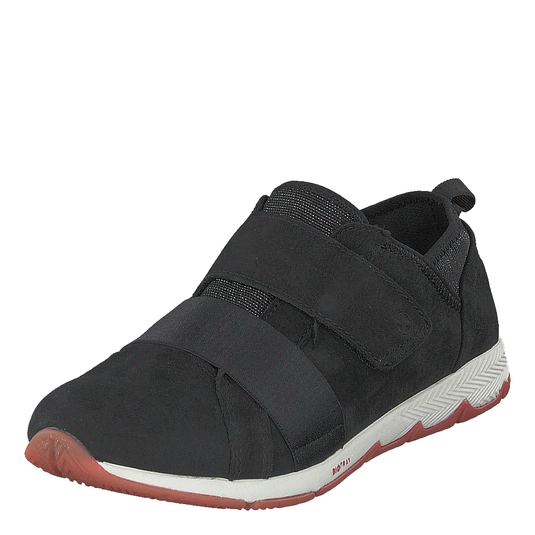 Cesky Strap Slip On Black Nubuck