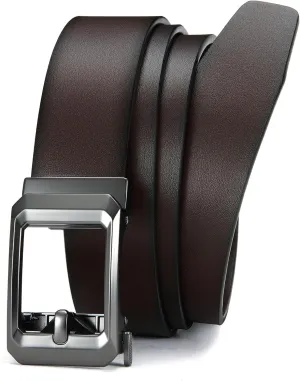 CHAOREN Ratchet Belts for Men - 1.5" Mens Belts Genuine Leather for Causual Jeans - Versatile Fit, Customizable Style