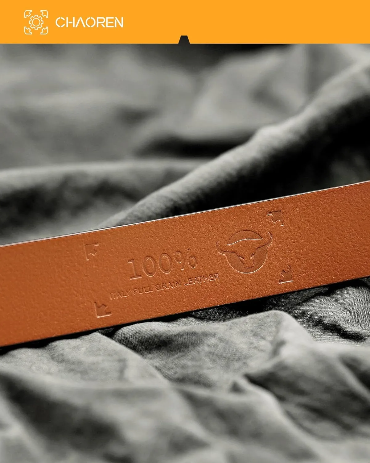 CHAOREN Ratchet Belts for Men - 1.5" Mens Belts Genuine Leather for Causual Jeans - Versatile Fit, Customizable Style