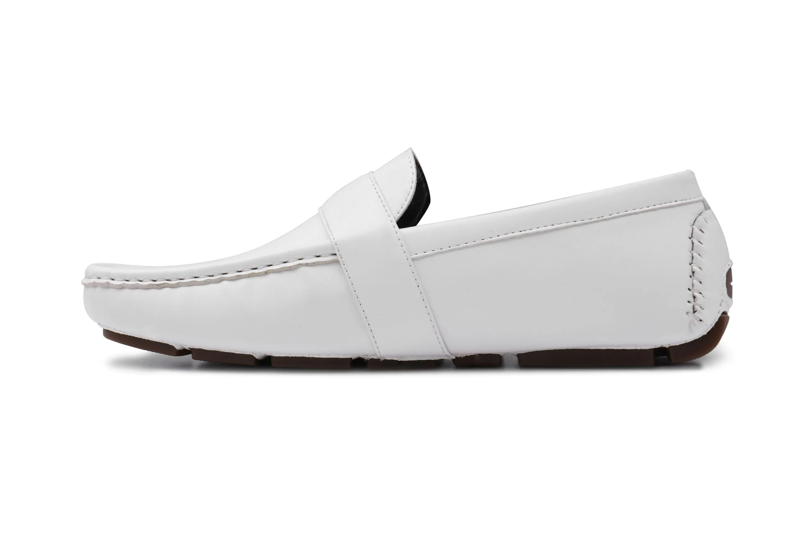 Charter Buckle Loafers - White