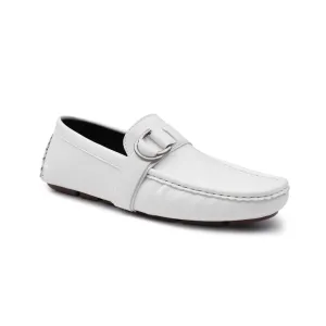 Charter Buckle Loafers - White
