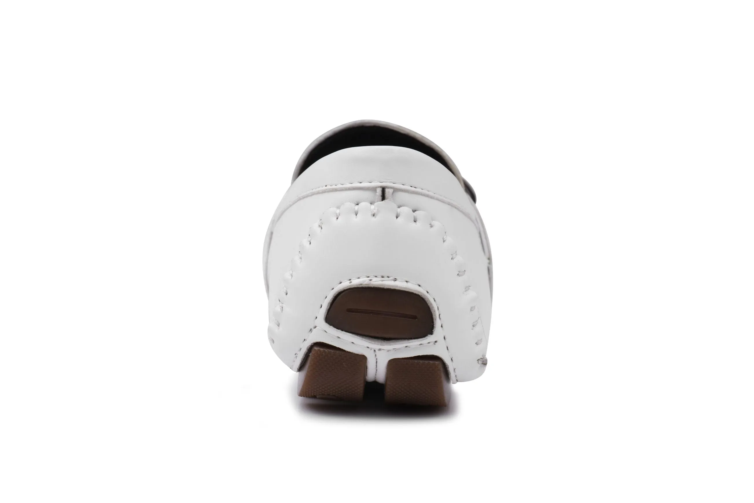 Charter Buckle Loafers - White