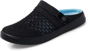ChicLovey Mens Hollow Mesh Breathable Walking Slippers Garden Clog Summer Shoes Sandals