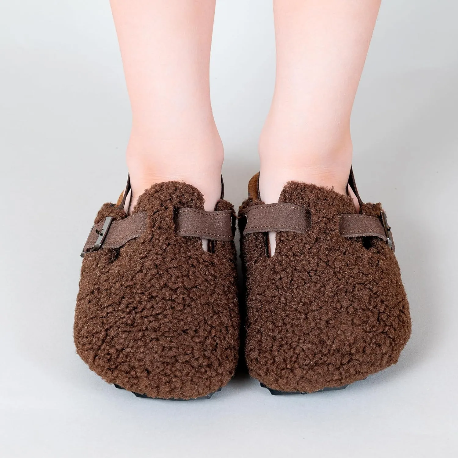 Children's Shearling and Cork Clogs