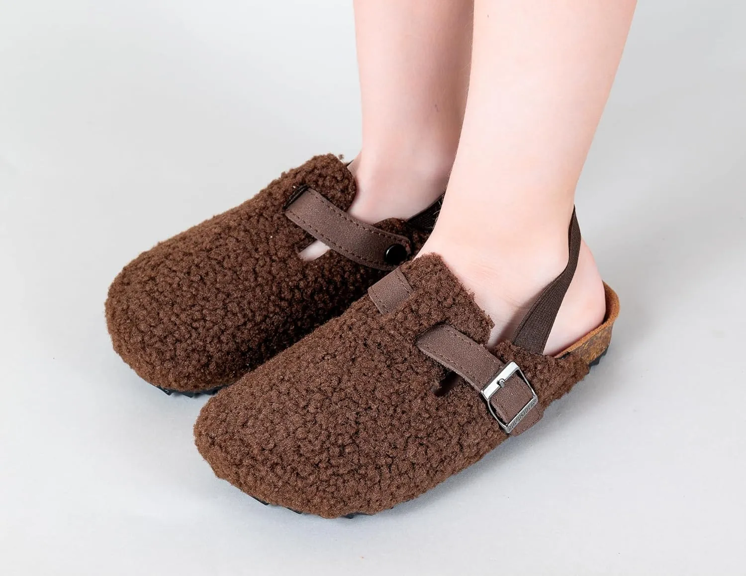 Children's Shearling and Cork Clogs