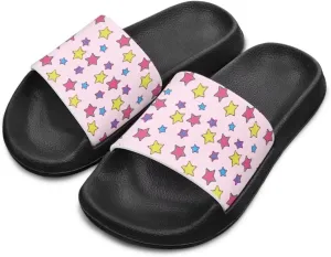 Children's Slippers Beach Sandals Slide Sandals Filp-Flops for Unisex Kids Boys Girls Gift for Daughters Sons Little Brothers Sisters Black Sole Little Kid Size 11-Big Kid Size 3