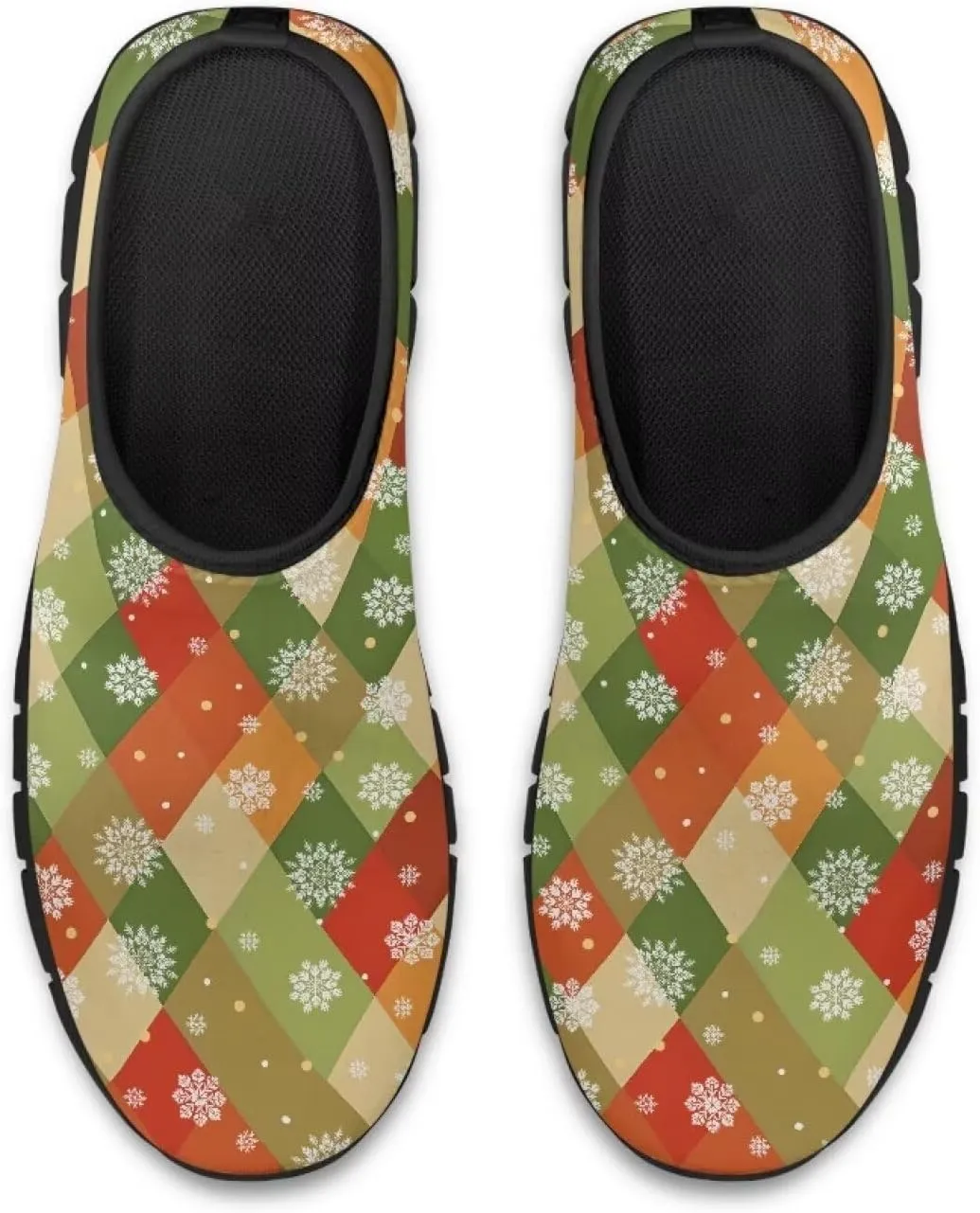 Christmas Sneakers for Women Soft Slip On Low Top Sneakers Casual Non-Slip Lightweight Athletic Walking Shoes for Teen Girls US 5.5-11.5