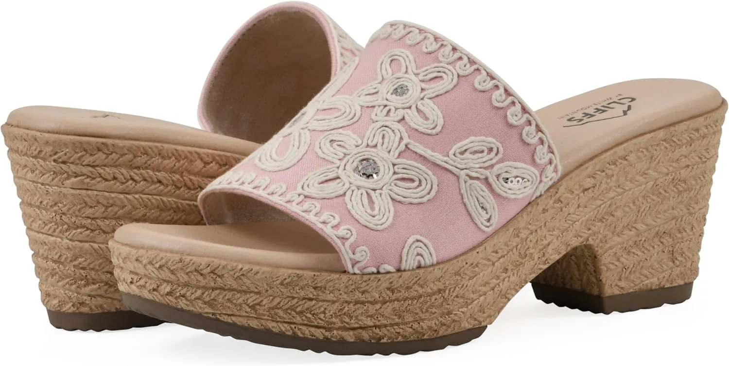 CLIFFS BY WHITE MOUNTAIN Women's Biancia Platform Slide Sandal