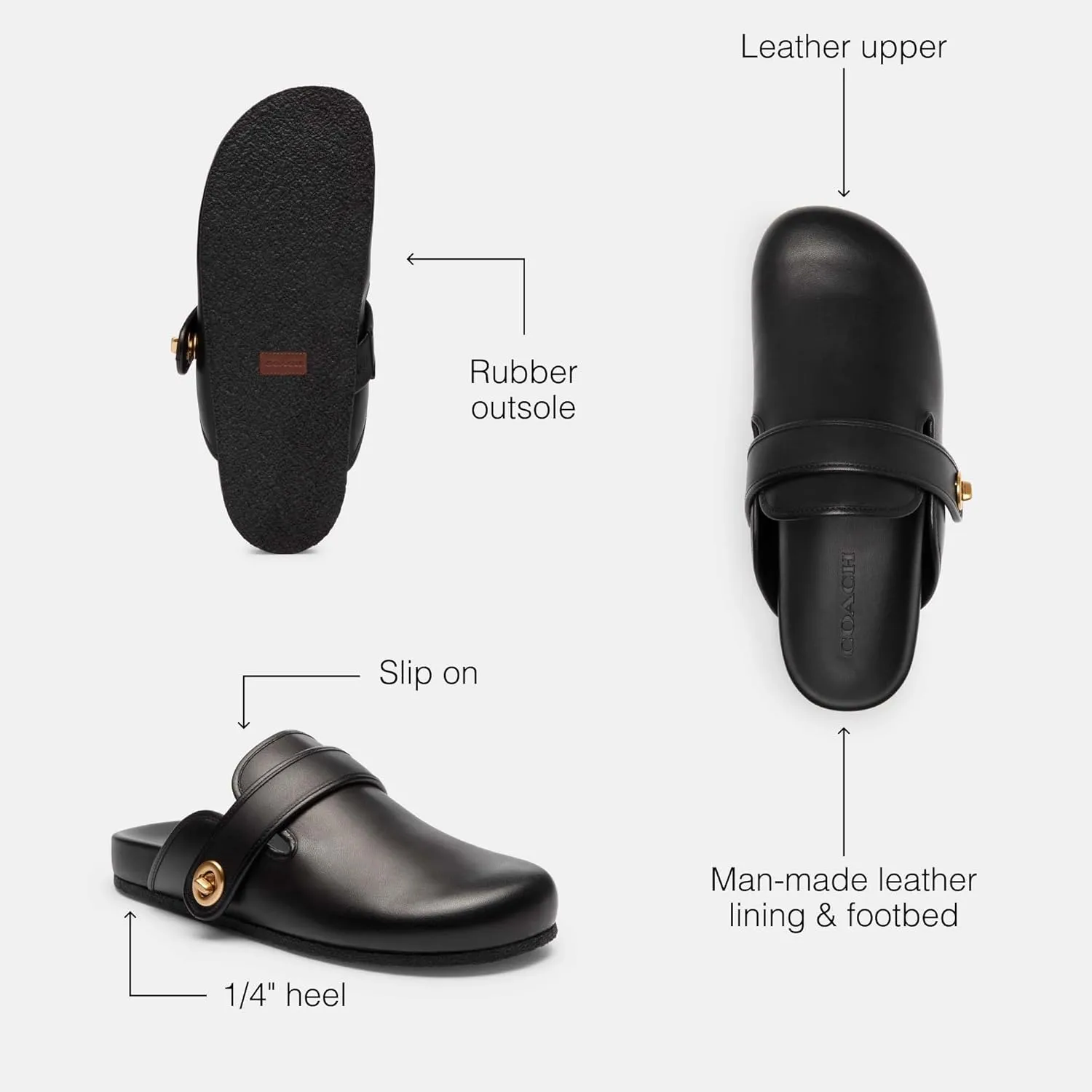Coach Women's Blake Leather Clog