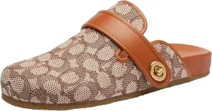 Coach Women's Blake Signature Textile Jacquard Clog